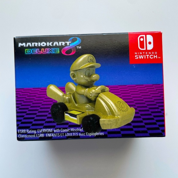 2024 McDonald's Happy Meal Toy, Gold Mario from Mario Kart 8 Deluxe - Picture 1 of 5